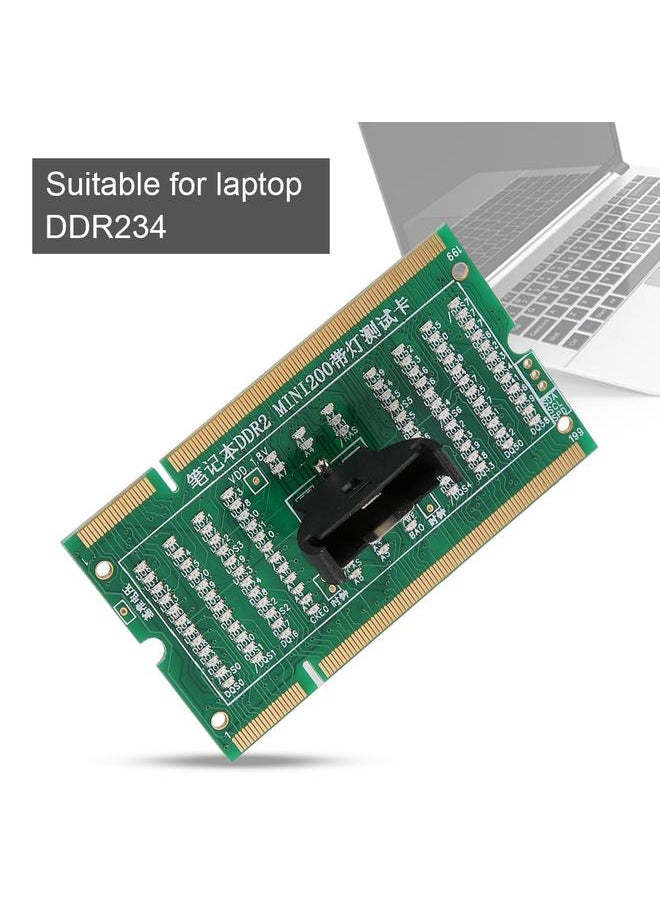 Thoraya - SO-DIMM Analyzer Diagnostic Tester Post Test Card for PC Laptop Desktop DDR234 With Light DDR2 - Image 1