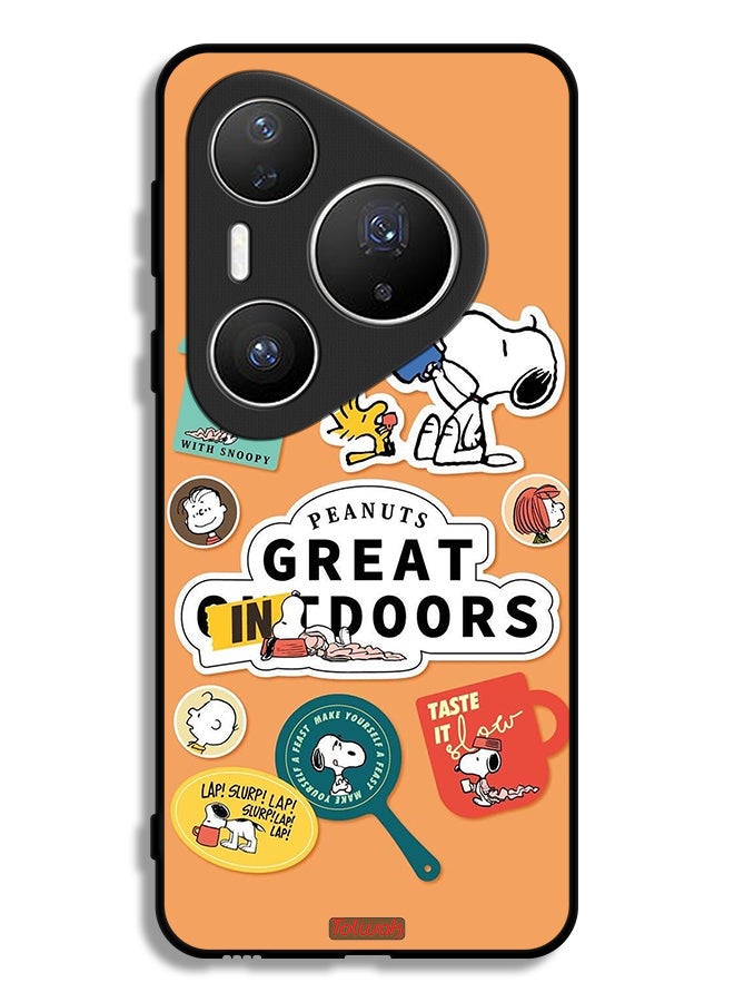 Tolwak Huawei Pura 80 Pro Protective Case Cover Peanuts Stickers - Image 1