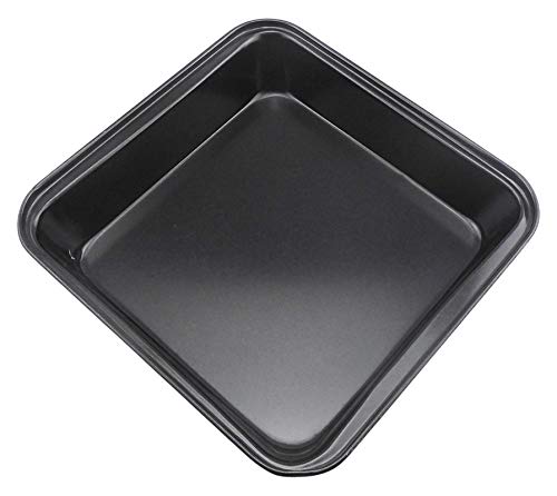DiBha® Alloy Steel Square Shaped Bakeware Non Stick Cake Mould/Tin/Pan (7.5inch, Black) - Image 5