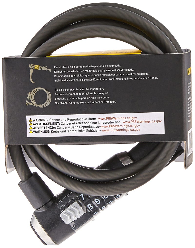 Kryptonite Kryptoflex Bike Lock Cable  6Ft Long 10Mm Thick Heavy Duty Braided Steel Cable Anti-Theft Security Lock For Outdoor Equipment  Combination/Key Bike Lock - Image 3