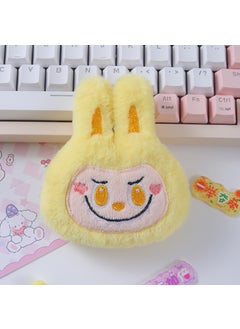 Generic Labubu Cartoon Plush Toy Charm Brubu yellow 9.5cm 