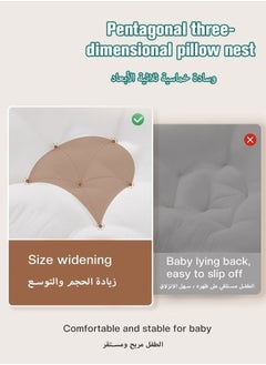 Baby Look Up and Lying Pillow, Nursing Pillow for Breastfeeding, Multi-Functional Original Plus Size Breastfeeding Pillows Give Mom and Baby More Support with Removable Cotton Cover - pzsku/ZBAABFDCC3AA62FA67F02Z/45/_/1716609325/bde32314-7bd7-4179-9ff0-a4476db4fd23