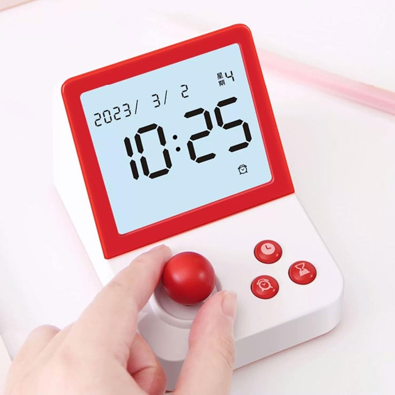 Time Manager, 2 in 1 Digital Visual Timer with LCD Screen, 99 Minutes Silent Countdown Timer with Alarm Color for Kids or Adults,Time Management Tool for Study, Working, Cooking Countdown Reminder(Yel - Image 5