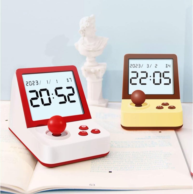 Time Manager, 2 in 1 Digital Visual Timer with LCD Screen, 99 Minutes Silent Countdown Timer with Alarm Color for Kids or Adults,Time Management Tool for Study, Working, Cooking Countdown Reminder(Yel - Image 2