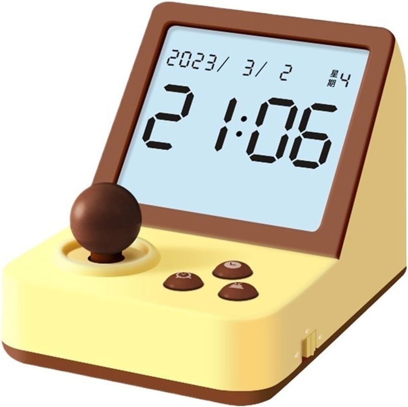 Time Manager, 2 in 1 Digital Visual Timer with LCD Screen, 99 Minutes Silent Countdown Timer with Alarm Color for Kids or Adults,Time Management Tool for Study, Working, Cooking Countdown Reminder(Yel - Image 1