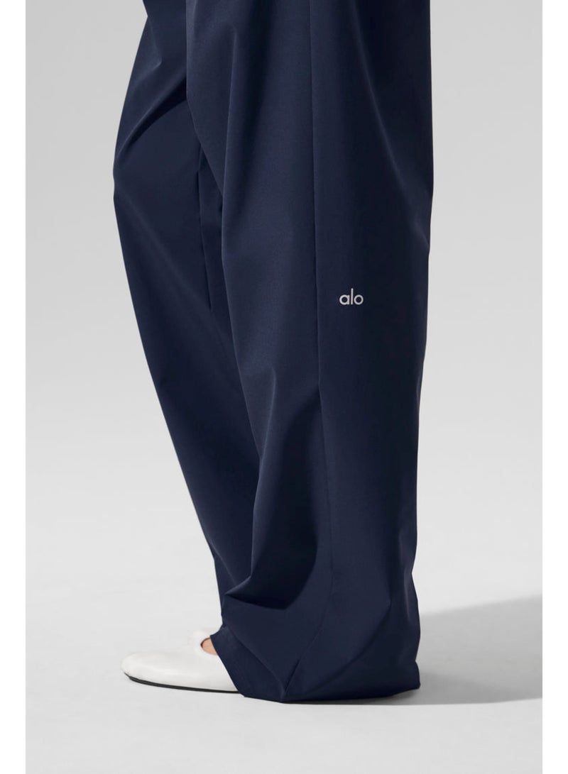ALO Yoga 30 Inseam Suit Up Trouser, Regular Fit Wide Leg Pants for Women (Designed for Heights 5'7  Under) - Navy - Image 4