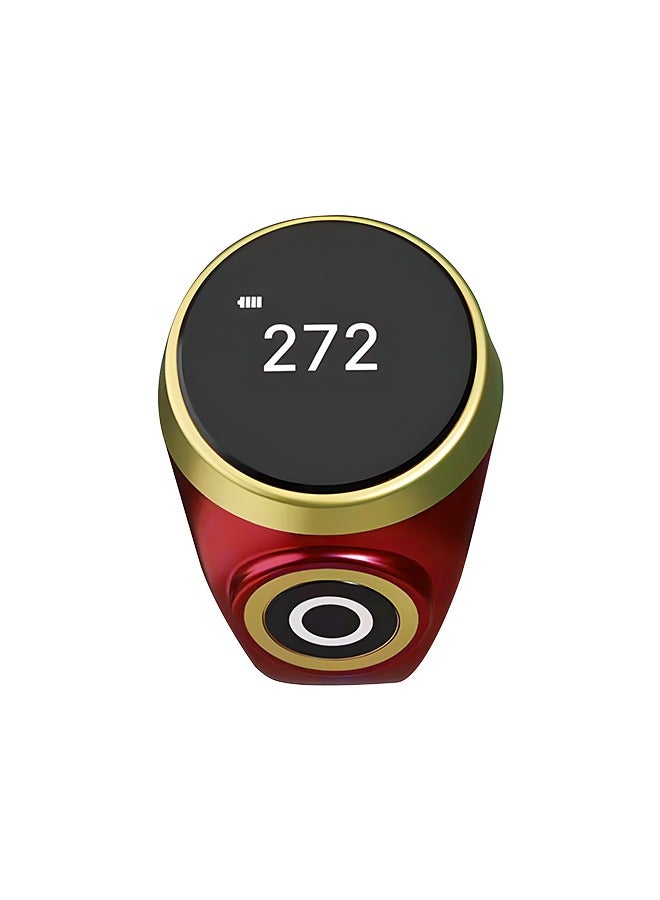 Zikr Ring, Smart Tasbih Zikr Ring With 3 Compatible Sizes(18mm/ 20mm/ 22mm) Ring Count Reminder, Muslim Prayer Timing Reminder,  OLED Display  - Image 1