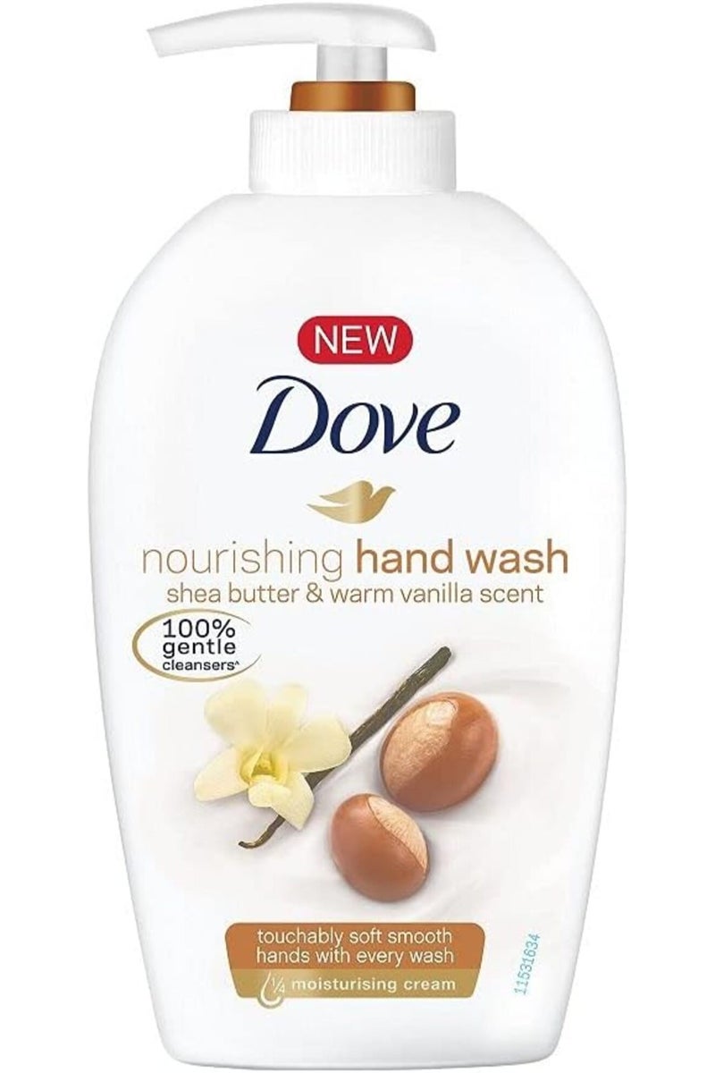 Dove Deeply Nourishing Shea Butter & Vanilla Hand Wash For Soft & Smooth Hands - 250ml - Image 1