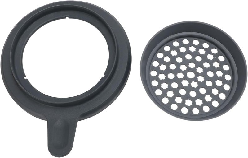 Food Processor Dough Sieve, and Efficient Easy Sifting Mixer Bowl Flour Sieve with Lid for Cooking - Image 1