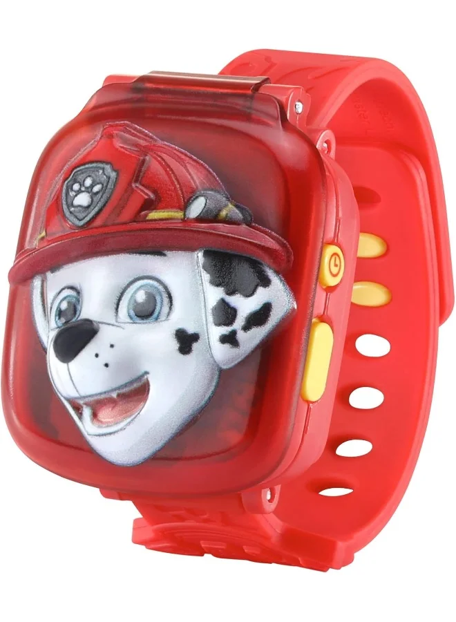 vtech Paw Patrol: Learning Watch Marshall | Interactive & Educational Learning Clock Toy | Suitable For Boys & Girls 3, 4, 5, 6 Years | Red