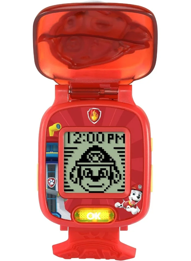 vtech Paw Patrol: Learning Watch Marshall | Interactive & Educational Learning Clock Toy | Suitable For Boys & Girls 3, 4, 5, 6 Years | Red