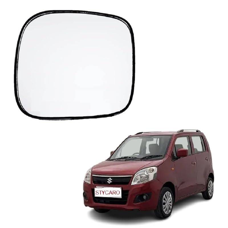 STYCARO -ORVM Side View Mirror Glass/Sub Mirror Plate compatible with Maruti Wagon R VXI 2011-2018 Model (LEFT PASSENGER SIDE) - Image 1