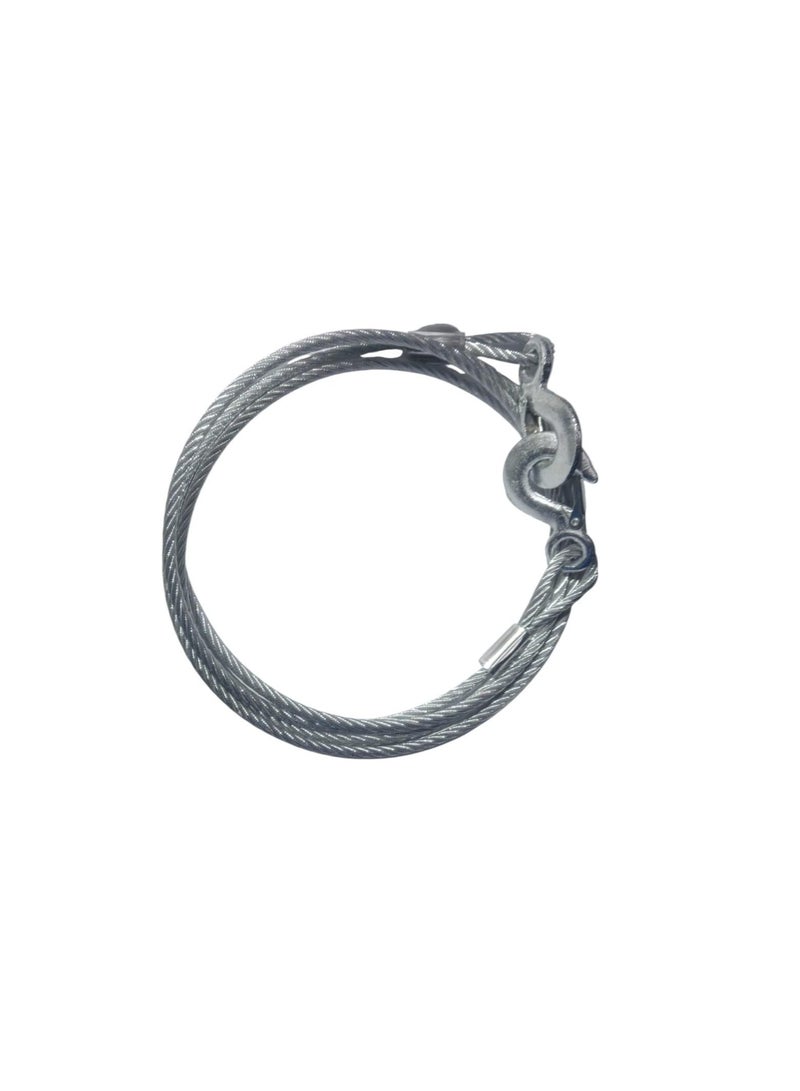 سلك سحب سيارة من الفولاذ المقاوم للصدأ مقاس 10 مم - فضي، 5 أطنان - Image 1