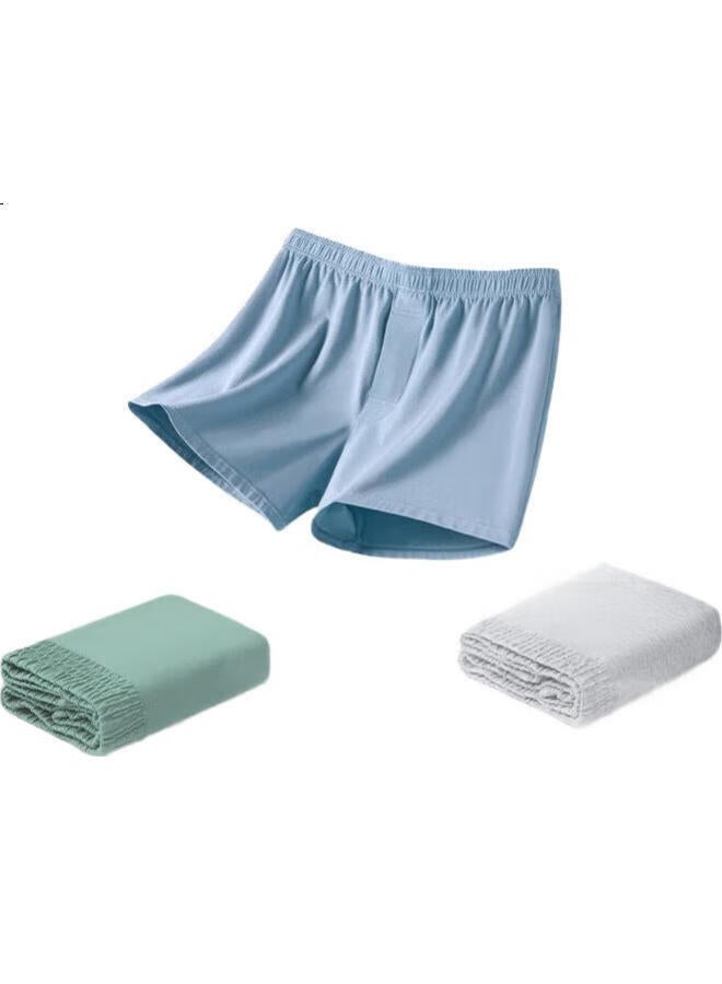 Threegun Men'S Alaro Shorts Autumn New Cotton Home Shorts Beach Plus Size Men'S Underwear - Image 2