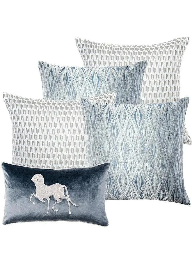 KNOT HOME Cushion Edwin Bundle (with filler) Pillow Knot Home Cover Set for Modern Sofa Contemporary Living Room Bedroom and Office Soft Washable