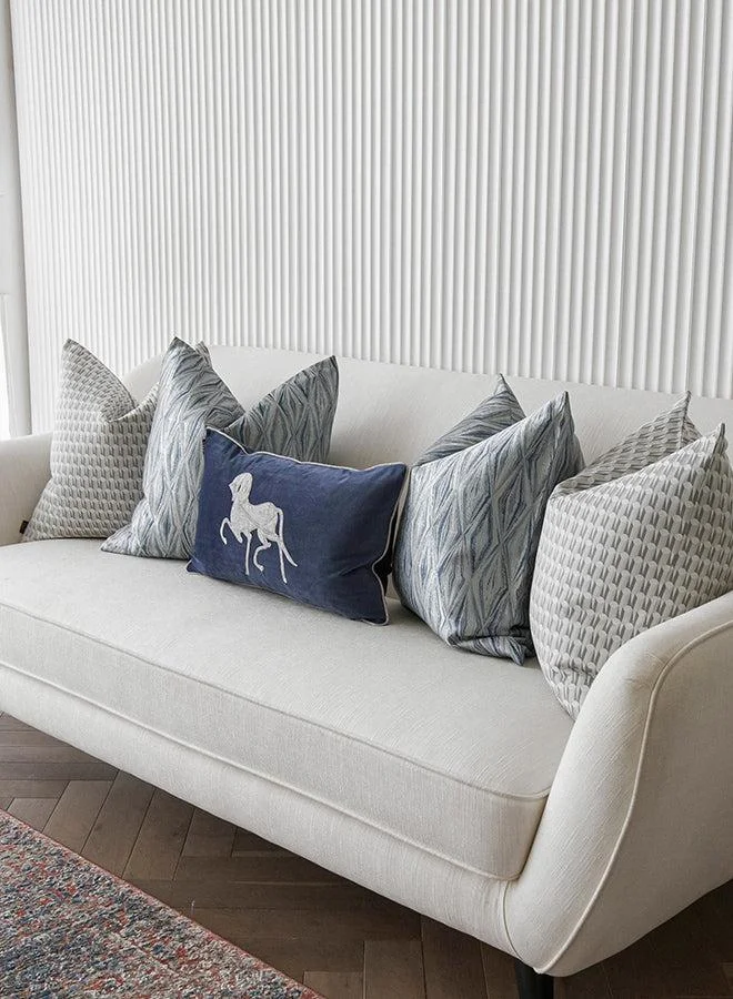 KNOT HOME Cushion Edwin Bundle (with filler) Pillow Knot Home Cover Set for Modern Sofa Contemporary Living Room Bedroom and Office Soft Washable