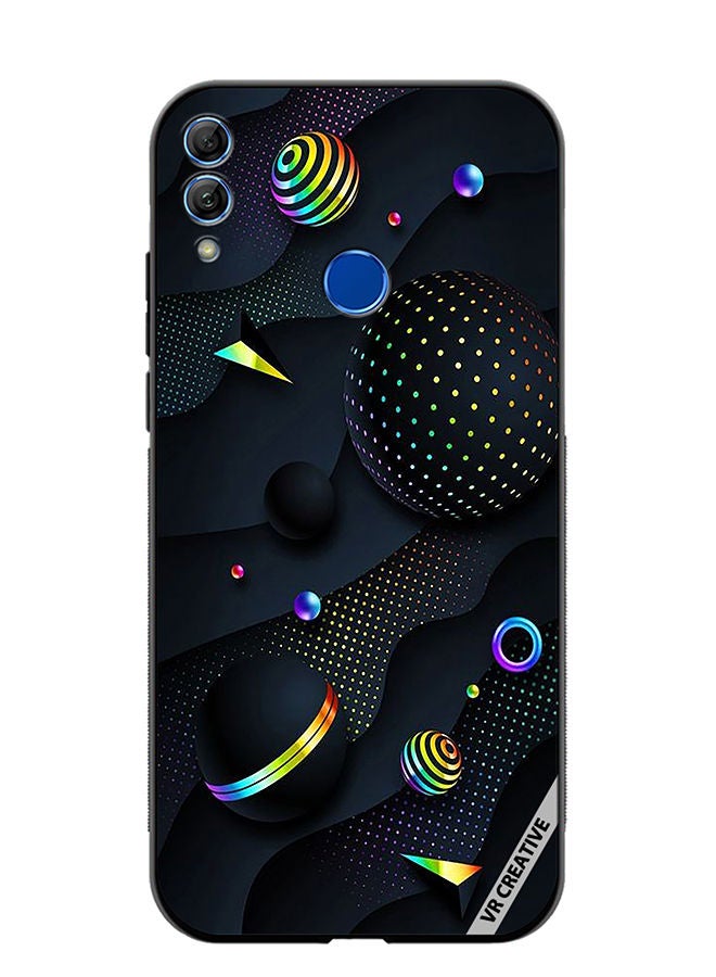 Protective Case Cover For Honor 10 Lite Retro Design  Multicolour