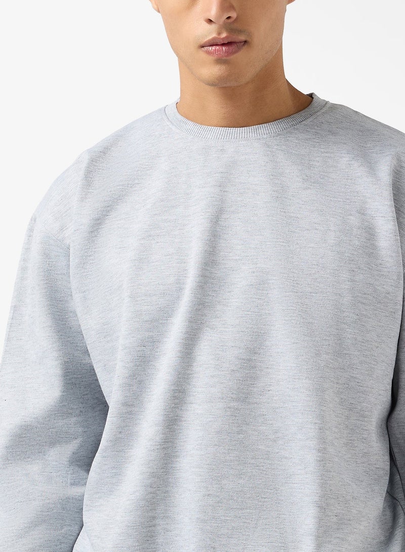 Seventy Five Graphic Crew Neck Pullover Oversize Sweatshirt - Image 3