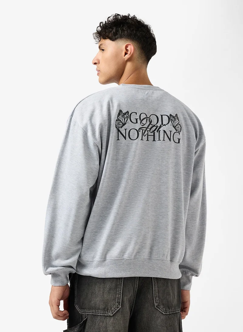 سفنتي فايف بلوزة كبيرة مطبوعة