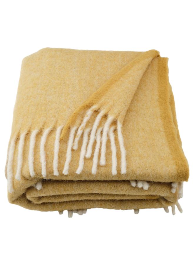 Zaboon Throw, Beige-Yellow, 130X170 Cm - Image 1