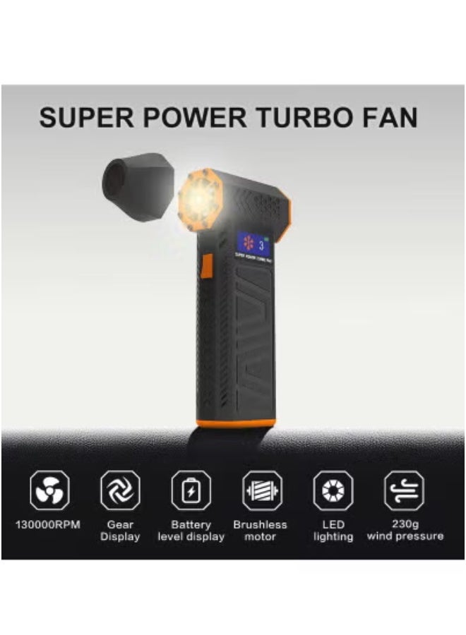 JAJEEK 🚀 X3-M Turbo Jet 130,000RPM Air Blower & Vacuum Cleaner – 220W Powerful Brushless Motor | Dual-Mode Dust Blower & Suction Vacuum with 53m/s Wind Speed | Rechargeable via Type-C | 2-in-1 High-Speed Cleaner for BBQ, PC, Car, Electronics, Office & Home - Image 4