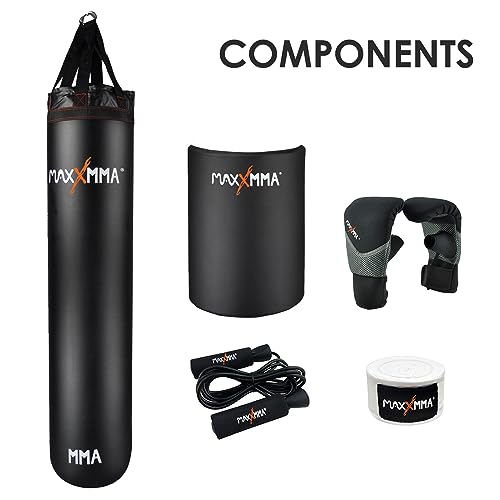 MaxxMMA 5 ft Water/Air Heavy Bag Kit (Adjustable Weight 70~140 lbs.) - Image 2