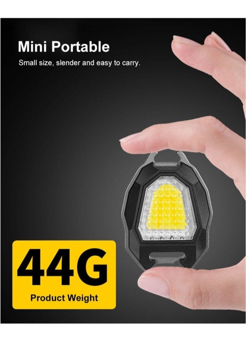ELTRAZONE - Mini LED Working Light Portable Keychain Flashlight Camping COB Lamp For Lighter Bottle Opener Emergency Light - Image 1