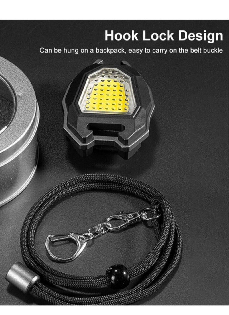 ELTRAZONE - Mini LED Working Light Portable Keychain Flashlight Camping COB Lamp For Lighter Bottle Opener Emergency Light - Image 1
