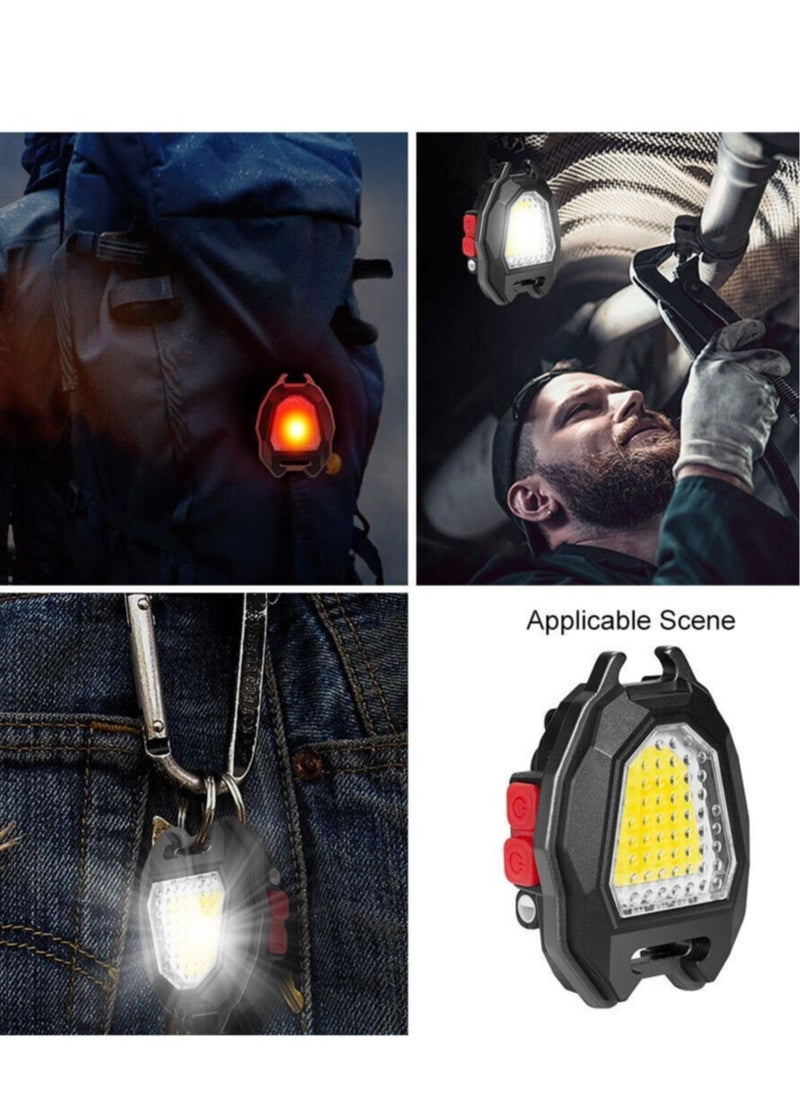 ELTRAZONE - Mini LED Working Light Portable Keychain Flashlight Camping COB Lamp For Lighter Bottle Opener Emergency Light - Image 1