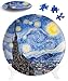 PieceRelax 3D Puzzle Plate 124 Pieces Van Gogh The Starry Night Jigsaw Puzzle for Adults Decorative Plate with Durable Plastic Pieces Ideal Gift for Home or Office Dcor PL1002 - Image 2