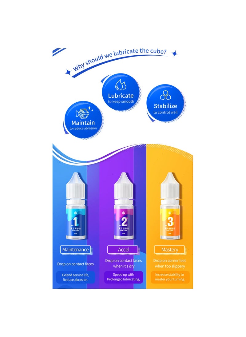 GANCUBE - GAN Lube No.2  for Speed Cubes Water Soluble Lubricant for Acceleration and Speed - Image 1