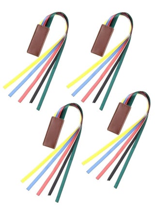 4 Pack Leather Bookmarks with Colorful Ribbon Markers, Page Markers for Books. - pzsku/ZBAACFFC6E77A3471AE8DZ/45/_/1735279395/d206adc3-5a53-494d-be9b-9234c1a2fae0