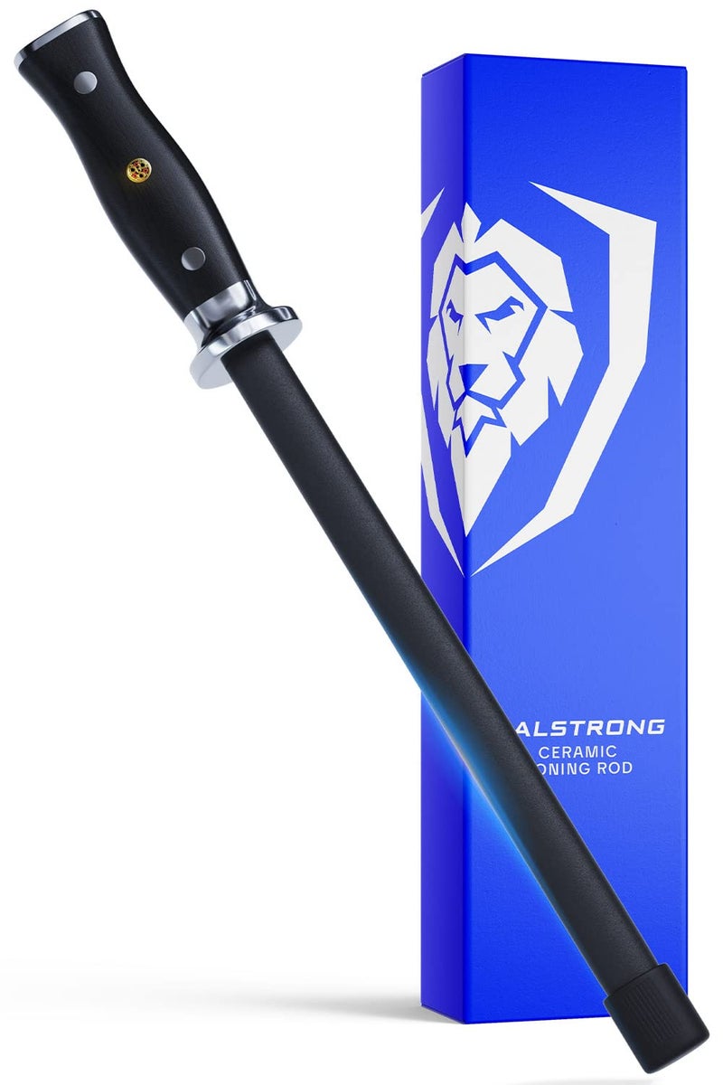 Dalstrong Honing Rod - 10 inch - G10 Handle - Stainless Steel Core - Scratch-Free Ceramic Coating - Kitchen Knife Sharpener Chef Knife Polish - Professional Honing Steel - Sharpening Rod - Image 1