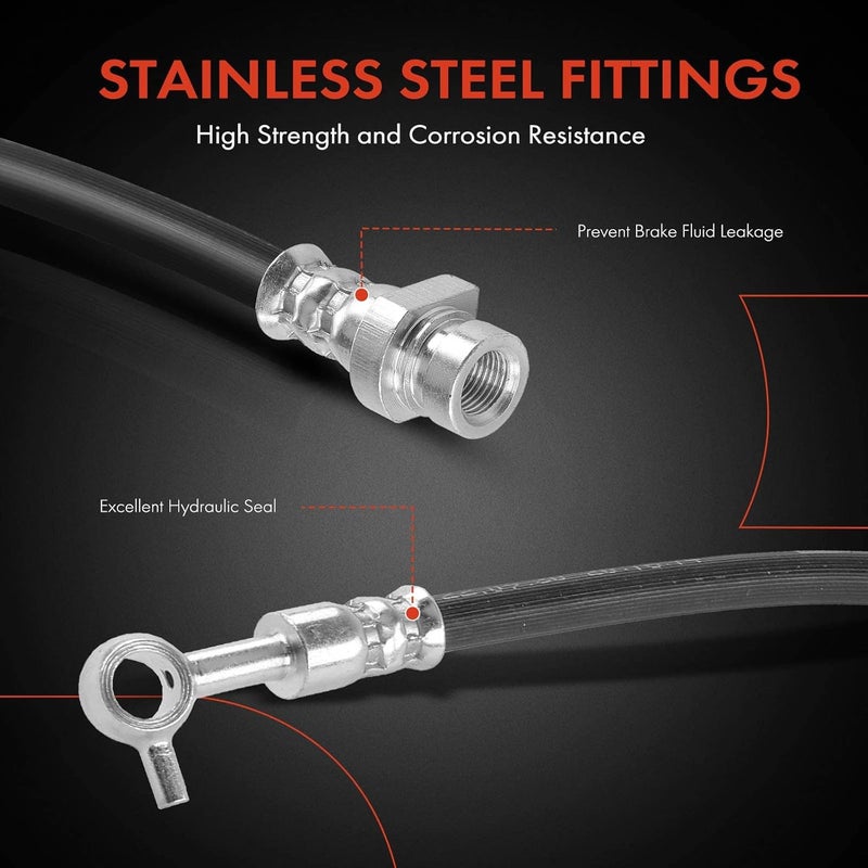 A-Premium Brake Hydraulic Hose for Hyundai Genesis 2009-2014 - Image 4