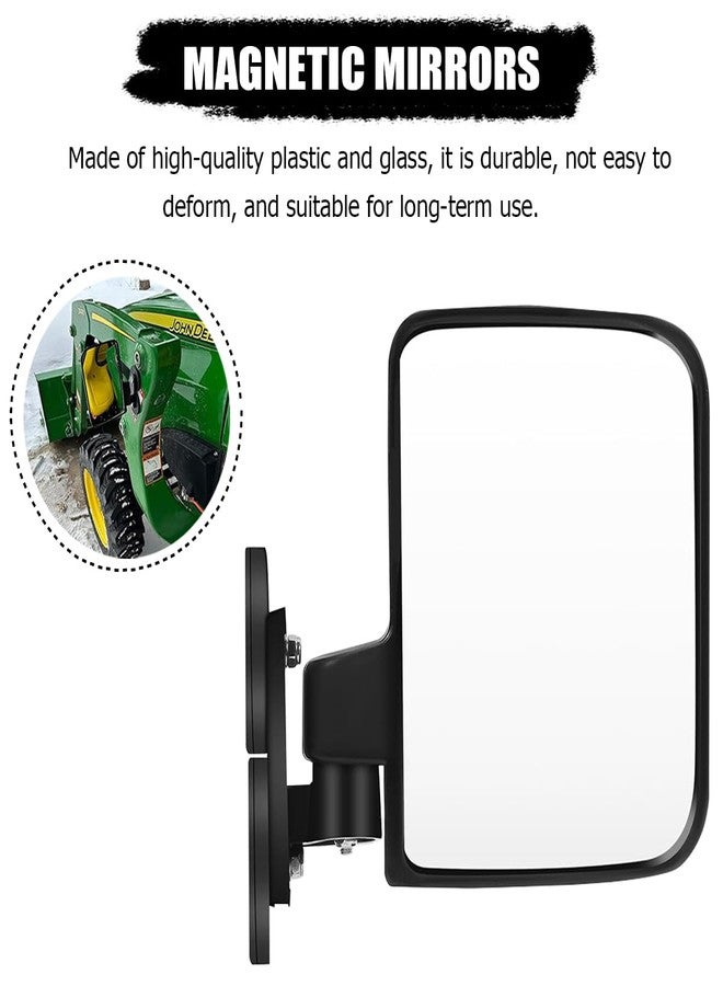HZEL 2PCS Tractor Mirrors, Strong Magnetic Car Side Mirrors, Automotive Rearview Exterior Mirrors Accessories for Tractors Lift Trucks Small Dozers Golf Cart, Compatible with B BX - Image 3