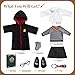 BABESIDE 9PCS Reborn Baby Doll Clothes for 18 Inch Dolls Doll Outfit Accessories with Robe Glasses Tie Skirt Shoes fit Baby Dolls Pretend Play for Girls - Image 4