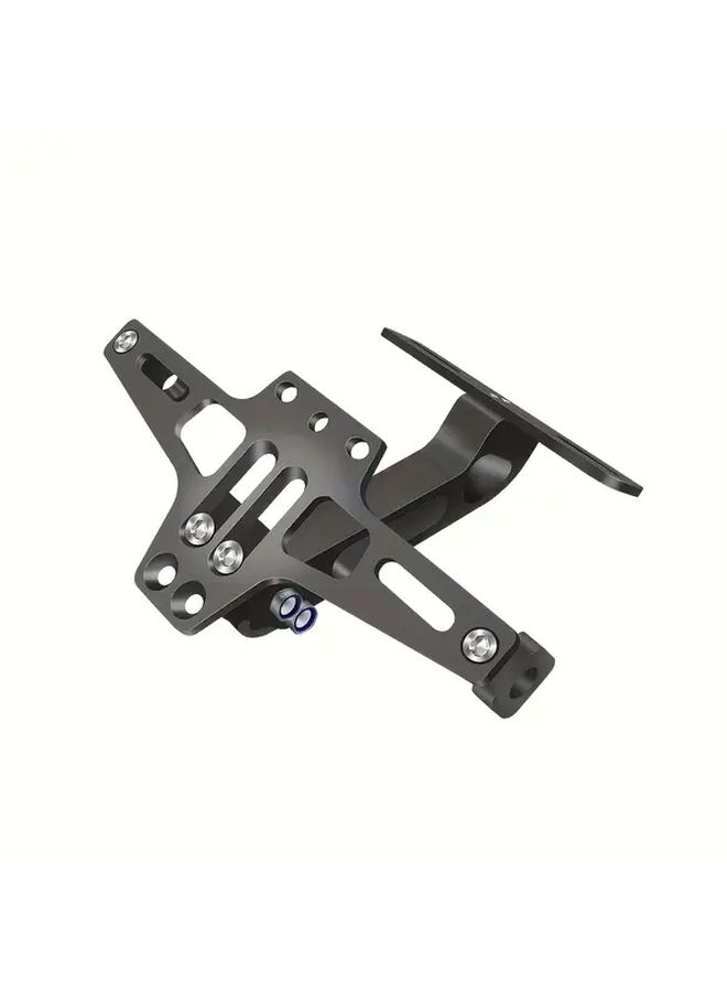 Silvery Universal Electric Scooter License Plate Holder Adjustable Waterproof - Image 2