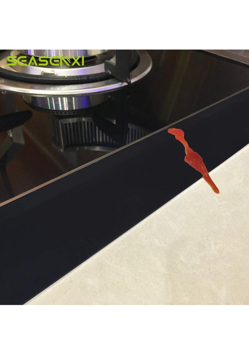 MIXDE 2 Pack Kitchen Silicone Stove Cover Counter Gap Cover, Oven Gap Filler Countertop Strips Gap Guard, Easy to Clean Seals Spills Between Counter, Stovetop, Oven, Washer & Dryer-21 Inches - Image 4