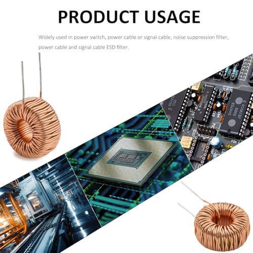 DIYhz 20 Pcs Toroid Core Inductor Copper Wire Wind Wound 100uH 6A Coil for LM2596-100uH - Image 4