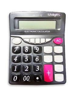 Generic Electronic calculator, for solving easy and complex mathematical operations, display screen, local number key, 12-digit power, very large screen for offices, accountants, and personal use at home or school.  - Image 1