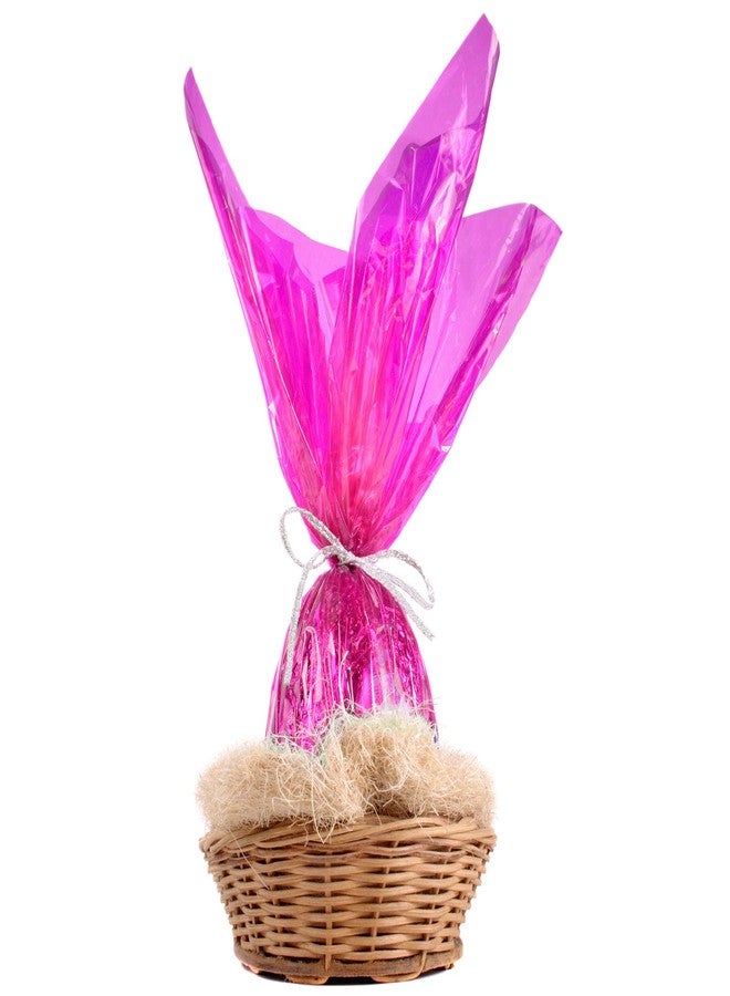 Morepack Pink Cellophane Wrap Roll, Translucent Pink Cellophane Wrapping Paper, 16 Inch Width x 100 Ft Long Colored Cellophane Rolls for Gift Baskets, DIY Arts Crafts Decoration and More - Image 3