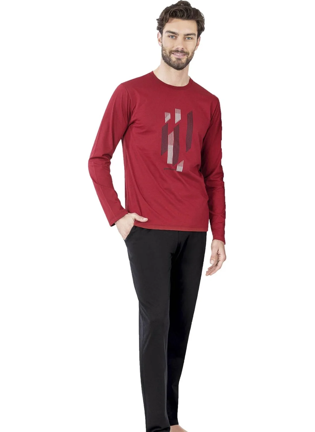 pierre cardin 100% Cotton, Pocket Detailed Men's Pajama Set