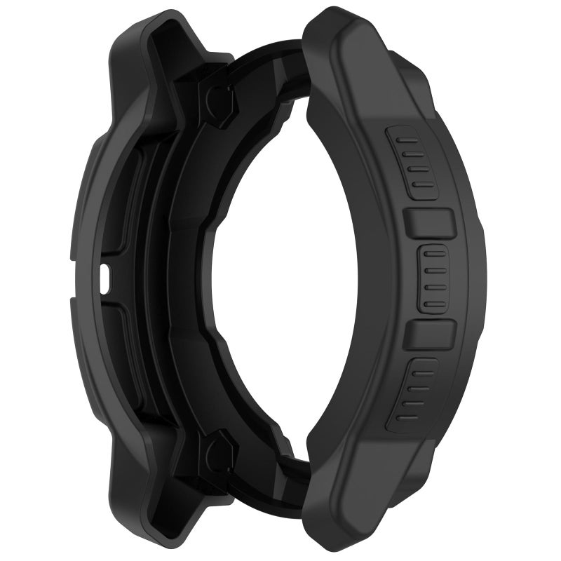 Disscool Case Cover Compatible with Garmin Instinct 3 45mm Protector Covers Soft Anti Drop TPU Replacement Protective Cases Smart Watch AccessoriesBlack - Image 2