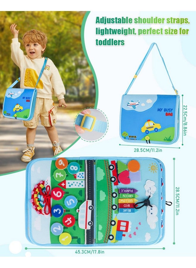 Primo Lines Busy Board Montessori Toys for 1 2 3 4 Year Old Boy,Busy Book Educational Activities for Learning Fine Motor Skills,Travel Toys for Airplane Car - Image 4