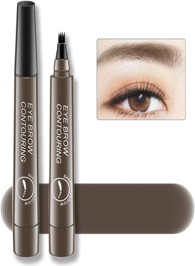 VBA Eyebrow Contouring Pencil Waterproof Eyebrow Pen - Eyebrow Pencil with a Micro-Fork Tip Applicator - Creates Natural Looking Brows Makeup Effortlessly (GRAY) - Image 3