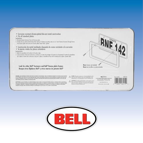 Bell Automotive 22-1-46452-9 Universal Make Your Message Personalized License Plate Frame, Black - Image 5