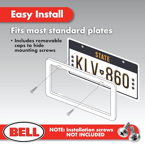 Bell Automotive 22-1-46452-9 Universal Make Your Message Personalized License Plate Frame, Black - Image 3