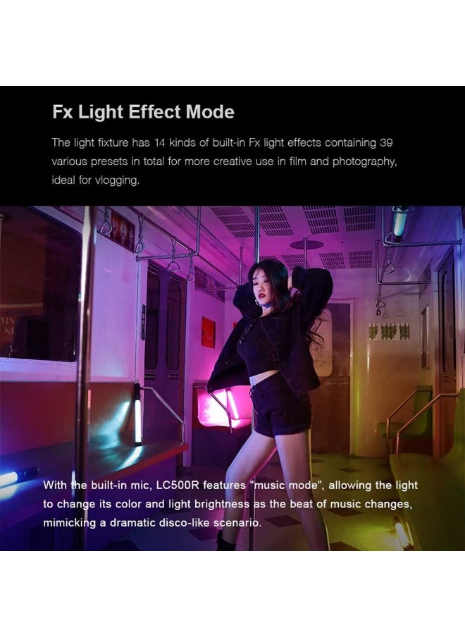 MOCOM Professional RGB LED Video Light with 5800 Lux Output, CRI 96 & TLCI 98 – 2800K-6800K CCT, 360° RGB Mode, 14 FX Effects, Music Sync, Rechargeable Battery, Barndoors & Remote Control for Photography, Filmmaking, Vlogging  - Image 4