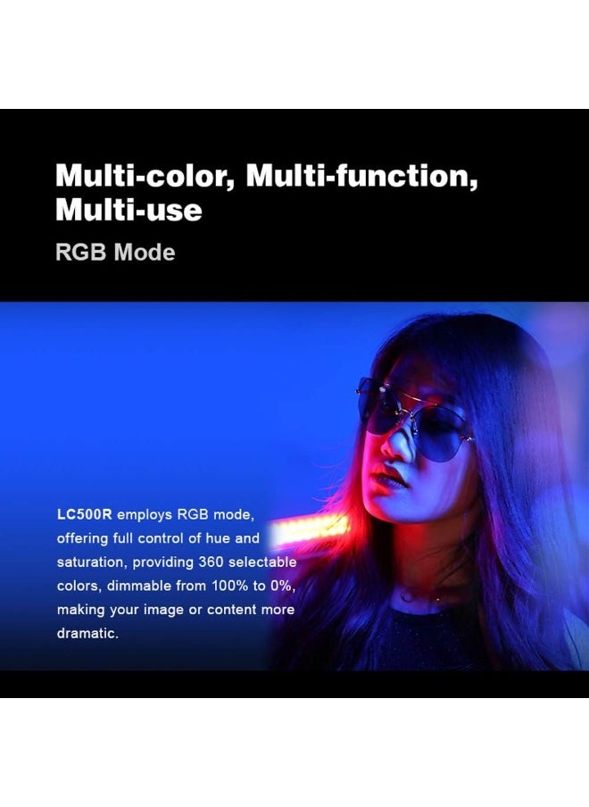 MOCOM Professional RGB LED Video Light with 5800 Lux Output, CRI 96 & TLCI 98 – 2800K-6800K CCT, 360° RGB Mode, 14 FX Effects, Music Sync, Rechargeable Battery, Barndoors & Remote Control for Photography, Filmmaking, Vlogging  - Image 5