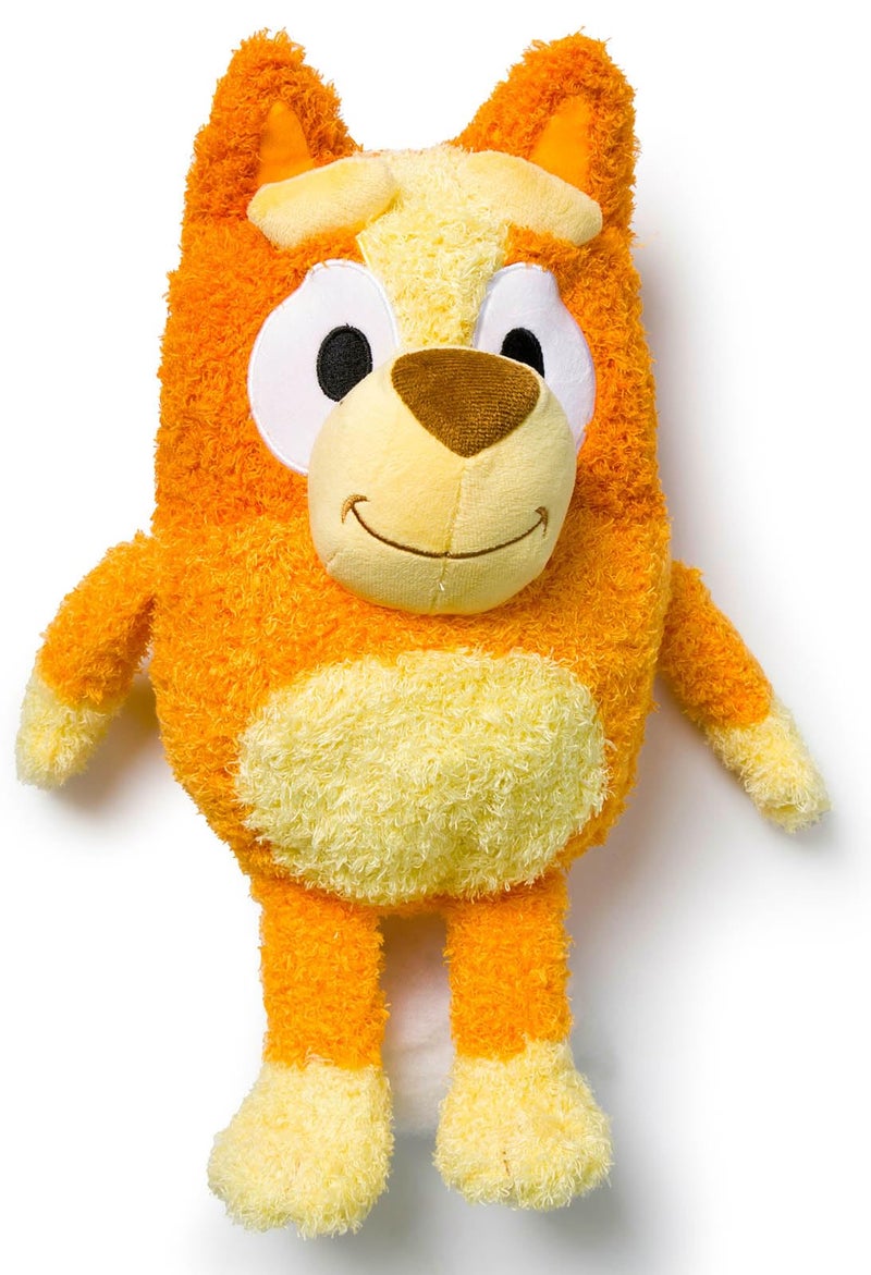 Jay Franco Bluey Bingo Fuzzy Plush Pillow Buddy - Super Soft Stuffed Pillow - Polyester Microfiber  17 Inches - Image 1